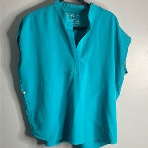 Figs Women's Vibrant Blue Blouse